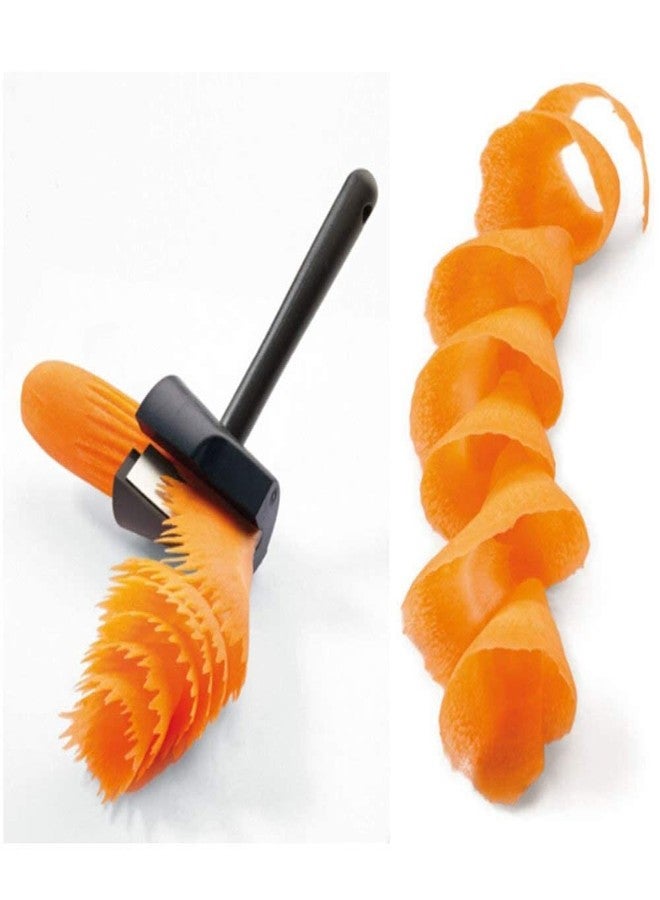 THW® Carrot Curler and Peeler Cucumber Vegetable Sharpener Peeler Slicer Fruit Cutter - Image 2