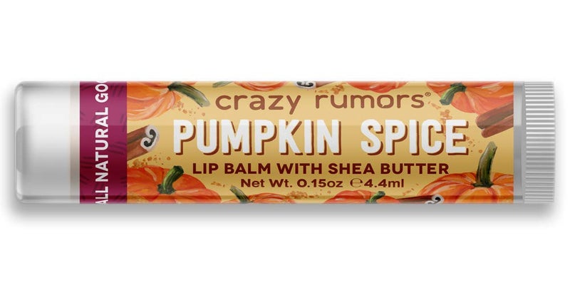 Crazy Rumors Pumpkin Spice Lip Balm 100 Natural Vegan PlantBased Made in USA 1Pack