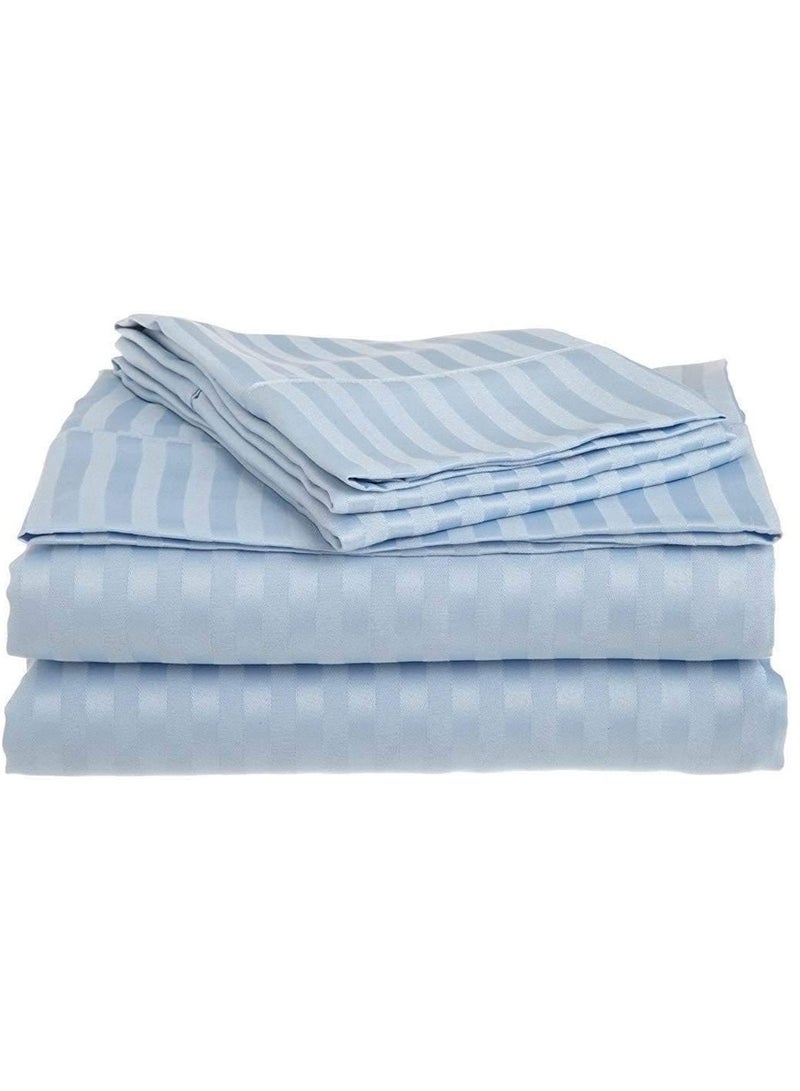 Moro Moro Classic 4-Piece King Bed Sheet Set – Deep Pocket Fitted Sheet & Pillowcases - Image 1