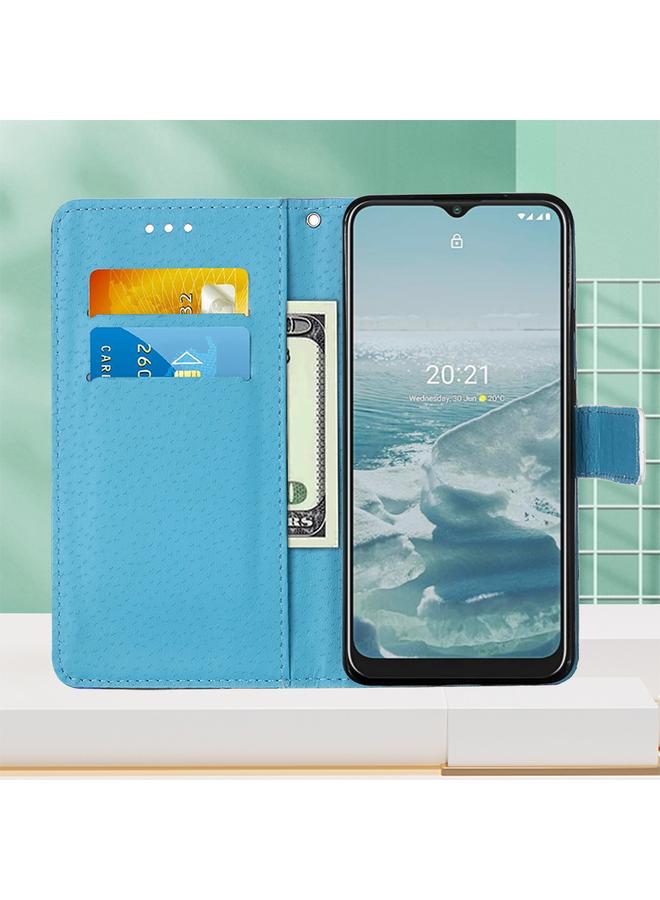 S-TOP Case For Nokia G20 / G10 Colored Drawing Plain Weave Leather Phone Case - Image 4