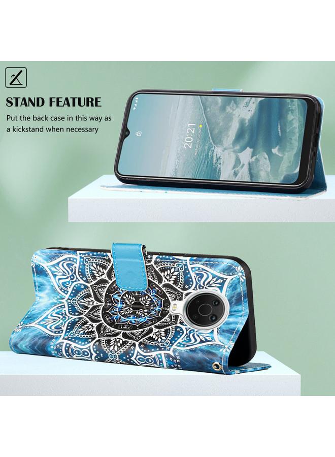 S-TOP Case For Nokia G20 / G10 Colored Drawing Plain Weave Leather Phone Case - Image 5