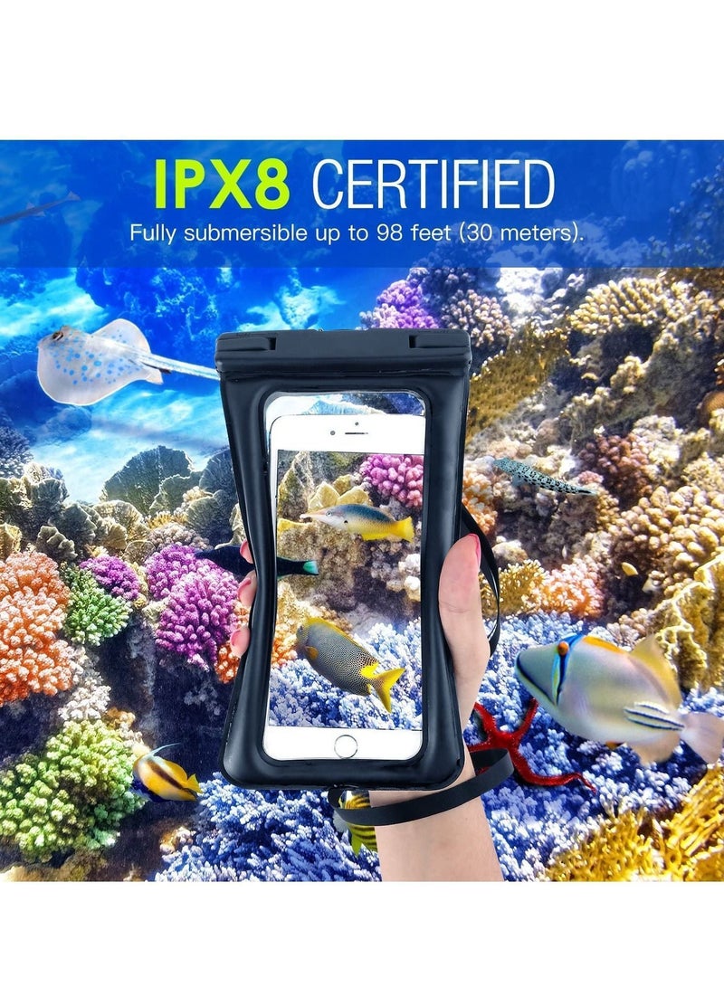 Generic Waterproof Phone Pouch, Cellphone Case Dry Bag for Swimming Snorkeling, with Lanyard Compatible iPhone 11/11 Pro/X/Xs/Xr/Xs Max, 8/7/6s Plus, Samsung Galaxy 20/S10/S9/S8, A10E, Note 10 - Image 2