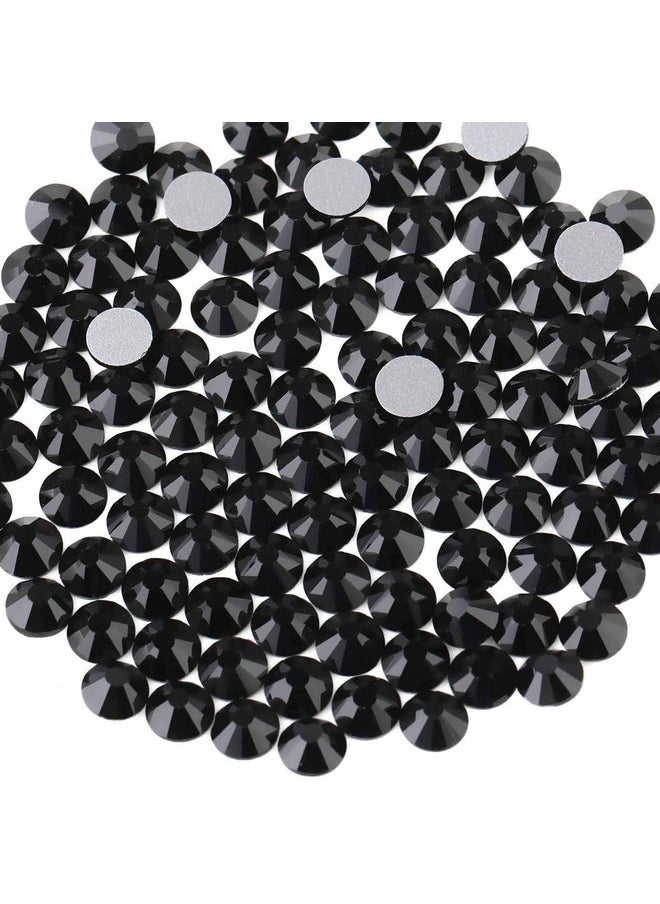 BEADSLAND Flat Back Crystal Rhinestones Round Gems, Black (4.6-4.8Mm) Ss20/1440Pcs  - Image 1