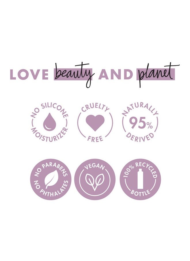 لاف بيوتي أند بلانيت - لوشن الجسم المهدئ والهادئ من Love Beauty and Planet لبشرة مُهدئة، بزيت الأرغان واللافندر، مكونات طبيعية، مرطبات نباتية، نباتي، خالٍ من القسوة، 13.5 أونصة - Image 1