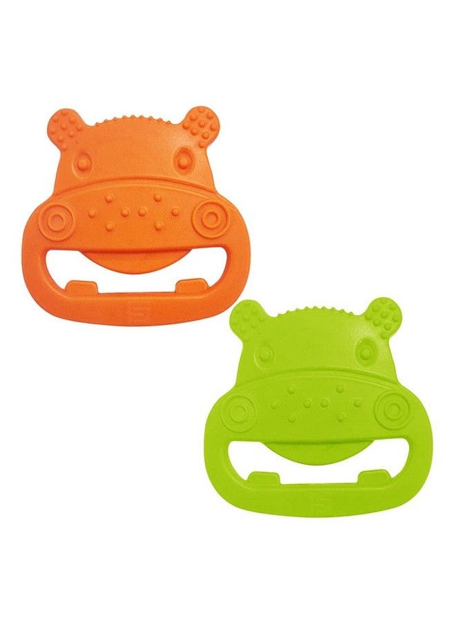 BuddsBuddy 100% Bpa Free Soft Silicone Baby Teether For 3 To 6 Babies (Zuzu Multicolor Pack Of 2)  - Image 3