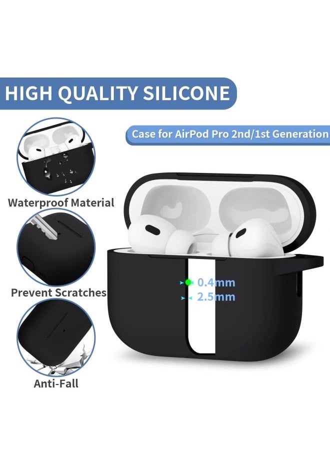 Generic - For Apple Headset Airpods Pro Protective Cover With White Cleaning Pen Runway Buckle Same Color Lanyard Bluetooth-Color:Red-Applicable Models:airpods 4 - Image 1