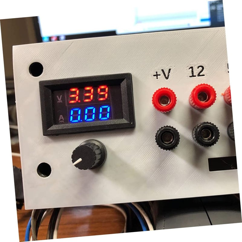 فولتميتر وأميتر رقمي 4.8 × 2.9 سم شاشة LCD لمراقبة بطارية السيارة وإمداد الطاقة - Image 5