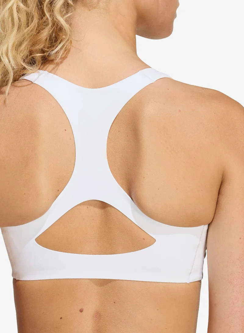 Adidas WHITE/BLACK Adizero Run Medium Support Bra for Women | Best Price UAE