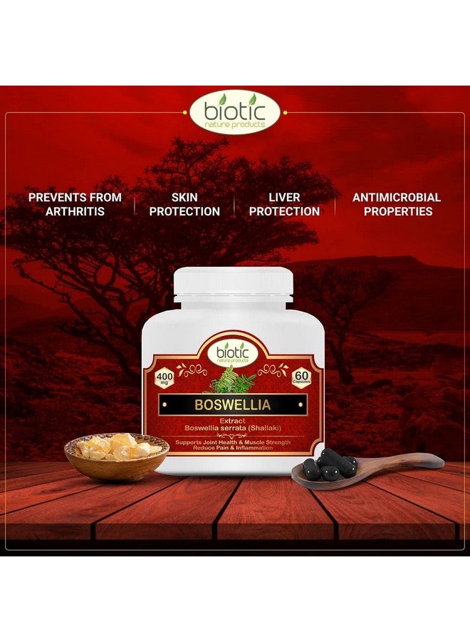 Biotic كبسولات بيوتيك بوسويليا سيراتا (شالاكي) مستخلص 400 ملغ - 60 كبسولة نباتية - Image 3