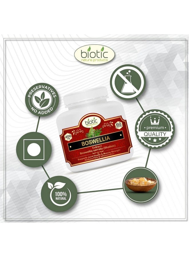 Biotic كبسولات بيوتيك بوسويليا سيراتا (شالاكي) مستخلص 400 ملغ - 60 كبسولة نباتية - Image 5