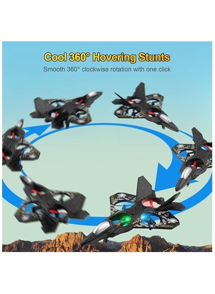 REZZOSS RC Aeroplane 2.4GHz L0712 Fighter Jet with Double Battery – Remote Control Plane for Kids & Beginners | 2x Battery Extended Flight Time EPP Foam Glider | Durable Unbreakable Outdoor Flying Toy | LED Stunt Aircraft Gift for Boys | Easy Fly Gyro System - Image 4