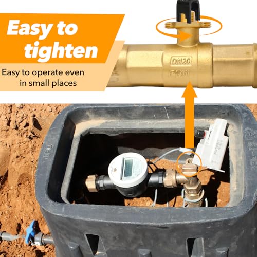 TIBOO DAY 37.2 Inch Water Meter Key Adjustable Water Shut off Tool Water Meter Key Shut off Tool 17-37.2" Length with 4 Way Multi-Functional Cross Key for Meter Valve (Yellow 37.2 Inch) - Image 5