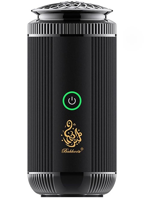 مبخرة كهربائية V5 قابلة لإعادة الشحن للسيارة والمنزل بمنفذ USB Type-C أسود