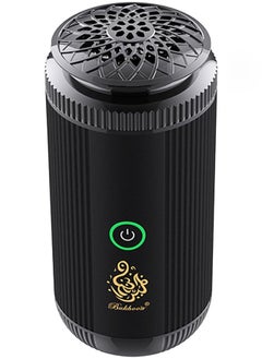 Bukhoon electric incense burner V5 for car and home use with a USB Type-C port in black.  - Image 3