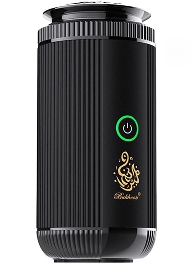 Bukhoon electric incense burner V5 for car and home use with a USB Type-C port in black.  - Image 5