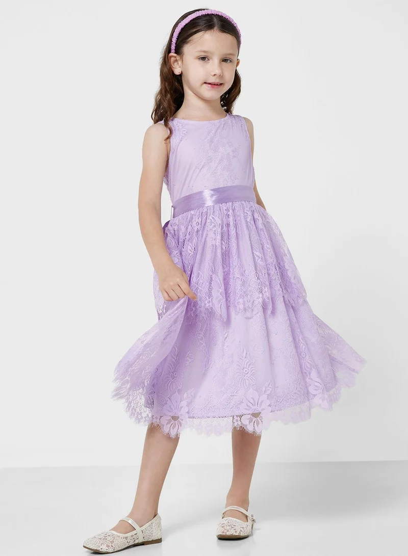 Amelia Rose Lace Tiered Dress