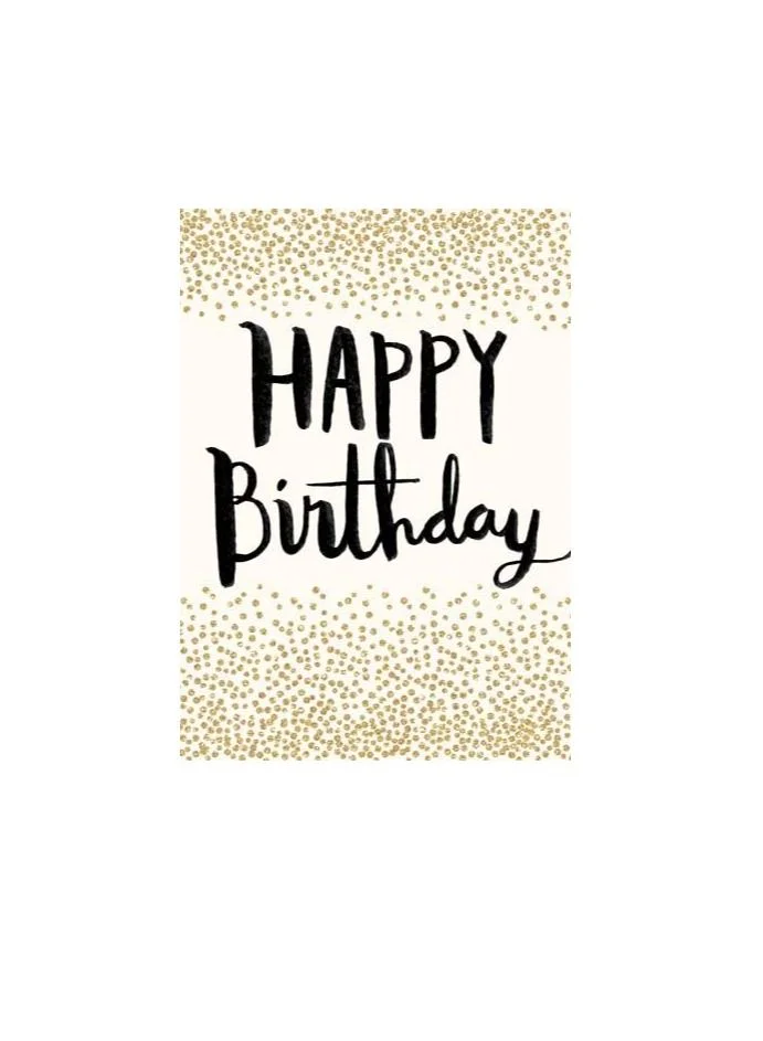 Pigment Happy Birthday Gold Dot Greeting Card