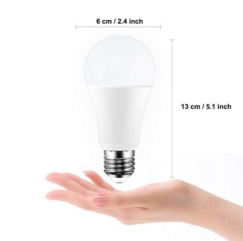 ILC LED Color Changing Light Bulb, 120 Colors, 5700K Daylight White, 70 Watt Equivalent with Remote Control RGBW RGB Daylight and White – Timing Function - A19 E26 Edison Screw (2 Pack) - Image 4