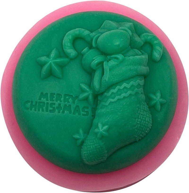 Monqui Christmas Christmas Socks Silicone Soap Molds Candle Molds Art Craft Molds Resin Molds - Image 2