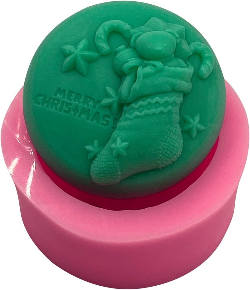 Monqui Christmas Christmas Socks Silicone Soap Molds Candle Molds Art Craft Molds Resin Molds - Image 4