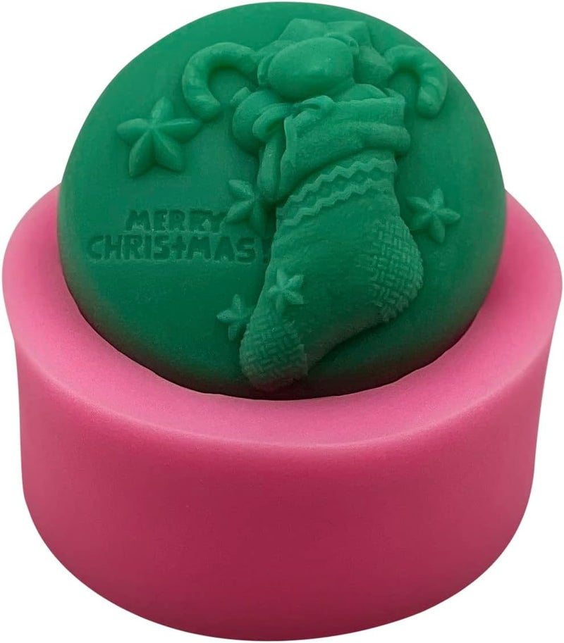 Monqui Christmas Christmas Socks Silicone Soap Molds Candle Molds Art Craft Molds Resin Molds - Image 3