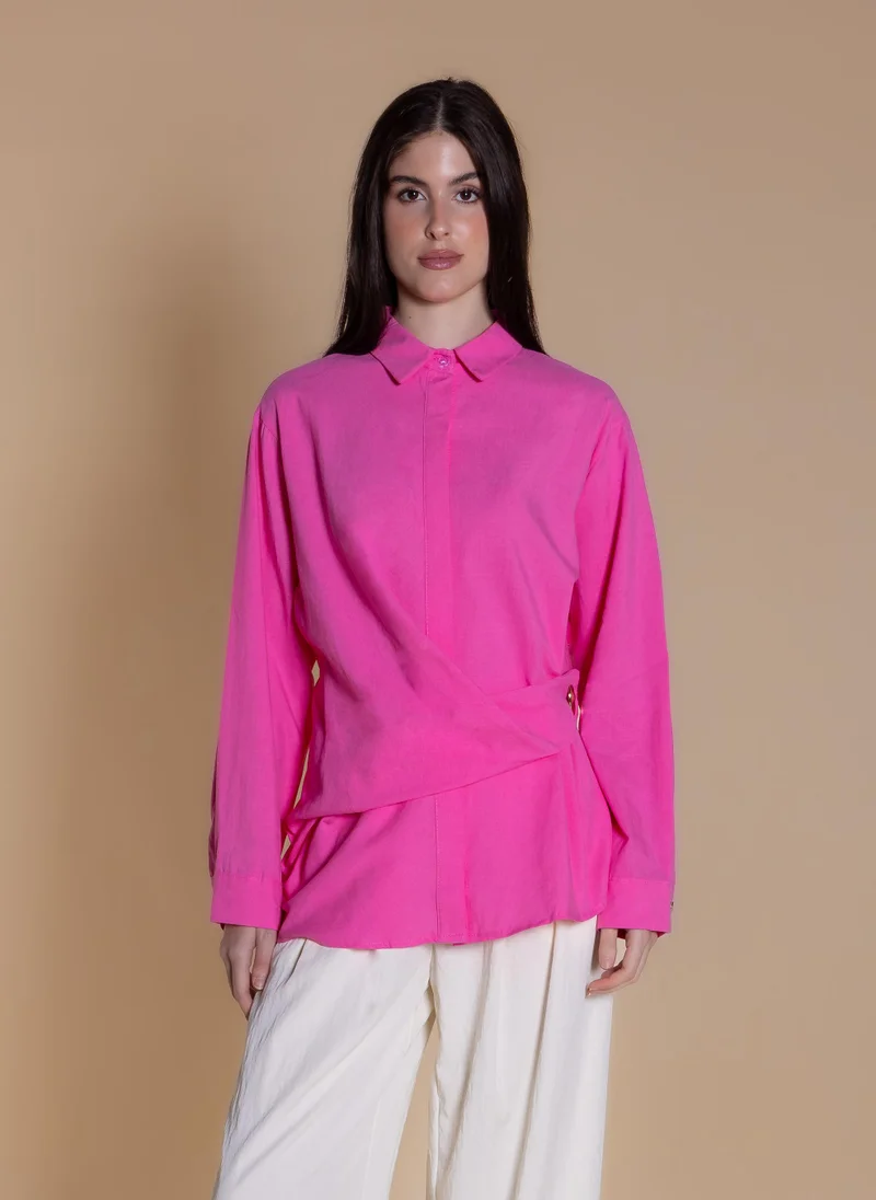 شايبس WRAPPED LINEN BLEND SHIRT