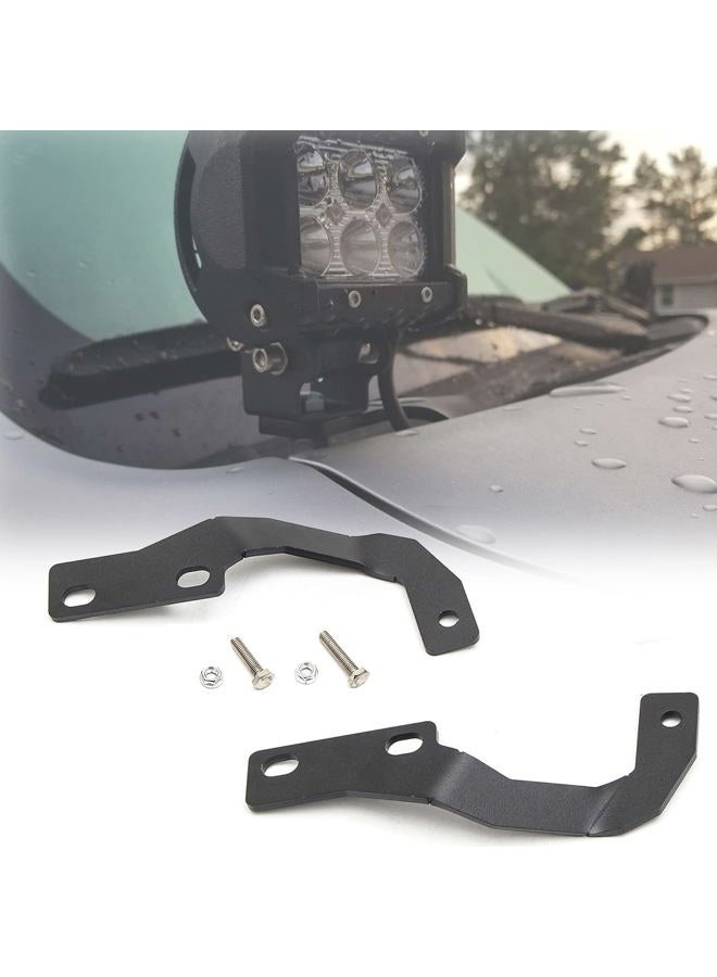 KMFCDAE 4Runner Ditch Light Bracket LED Pods Hood Mount Brackets Compatible with Toyota 4Runner 2010+ - Image 1