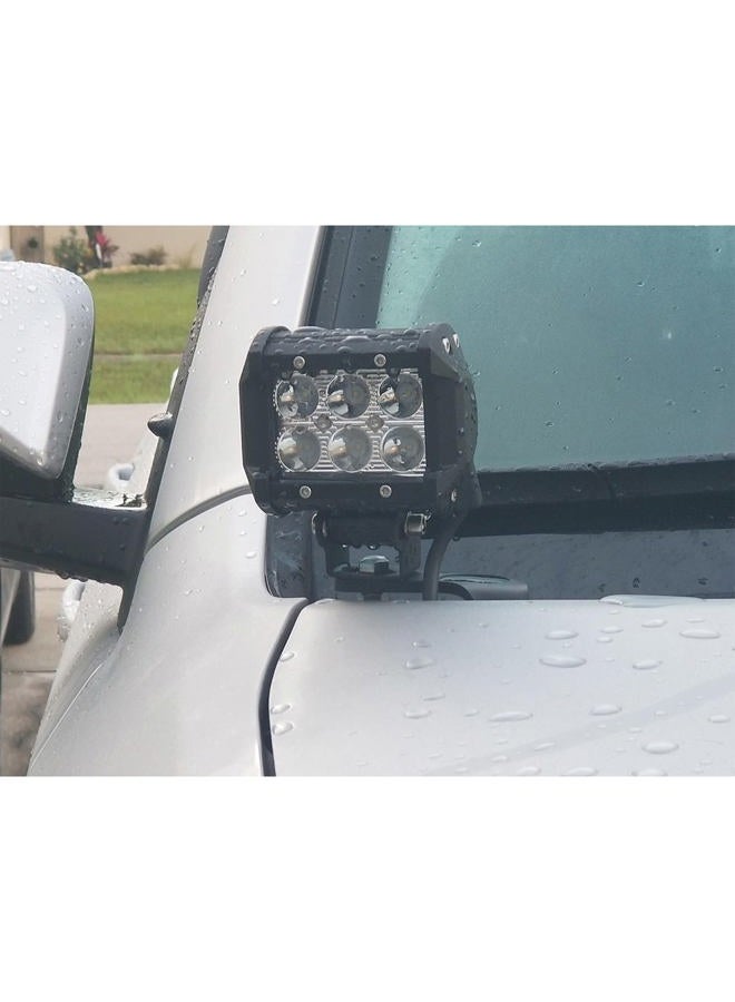 KMFCDAE 4Runner Ditch Light Bracket LED Pods Hood Mount Brackets Compatible with Toyota 4Runner 2010+ - Image 4
