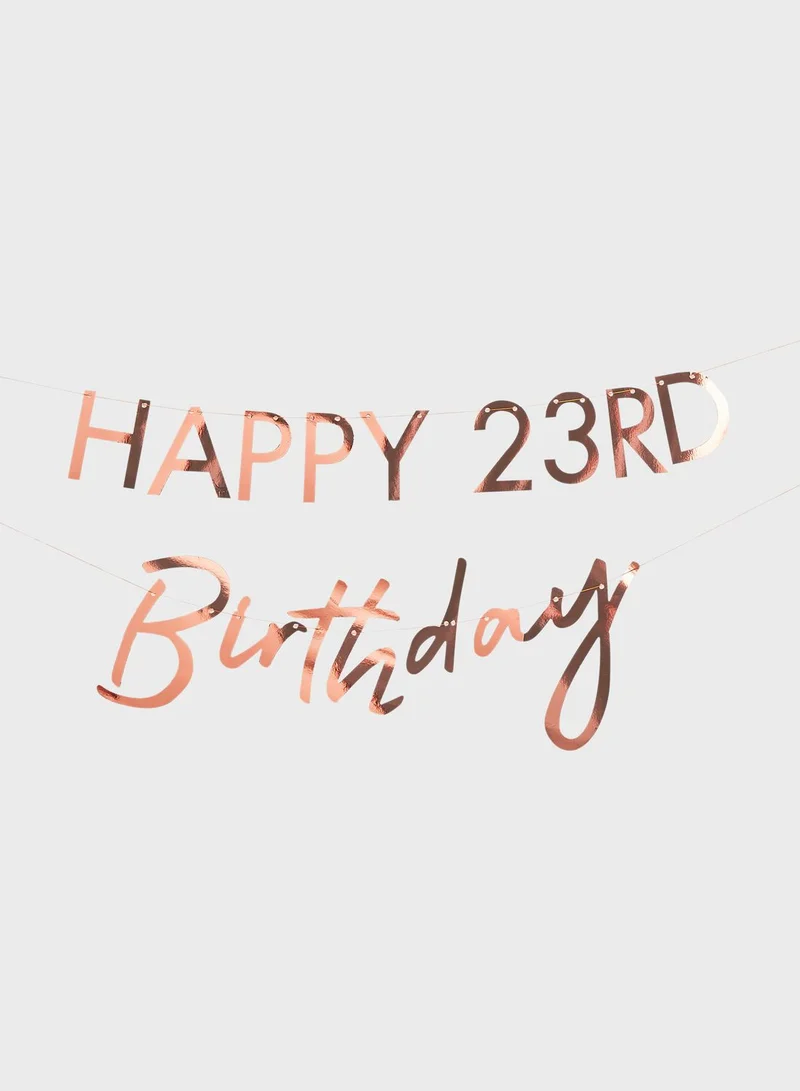 Ginger Ray Happy Birthday Back Drop