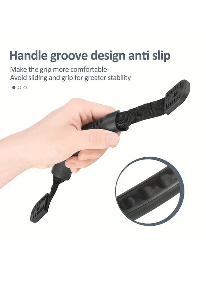 6 قطع مقابح حمل من البولي فينيل كلورايد الأسود مع مسامير التركيب لملحقات قوارب الكانو - Image 4