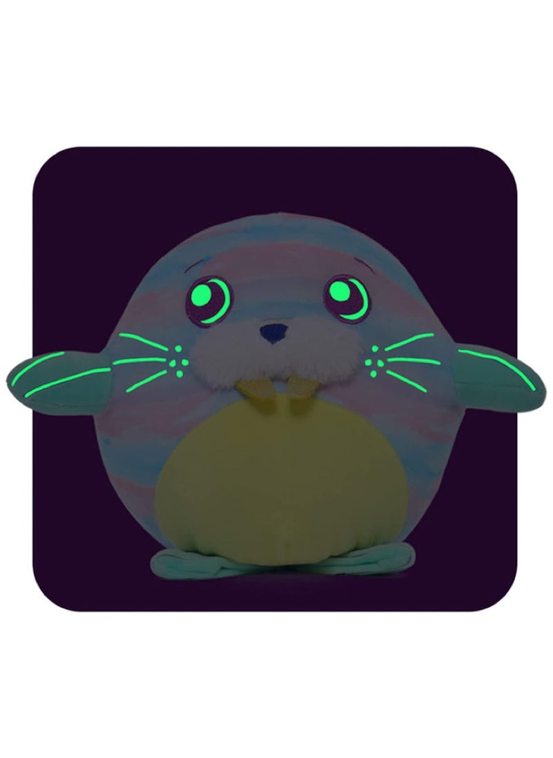 Happy Lines Gifts Dream Beams glow in the dark - Wave 3, Lucas the walrus (7.5"/18cm) - Vacuum Pack w/ hangtag  - Image 2