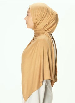 Perfectory PERFECTORY Soft Stretch Jersey Hijabs, Effortless Style and Comfort, Curated Collection- Sweet Mustard  - Image 2