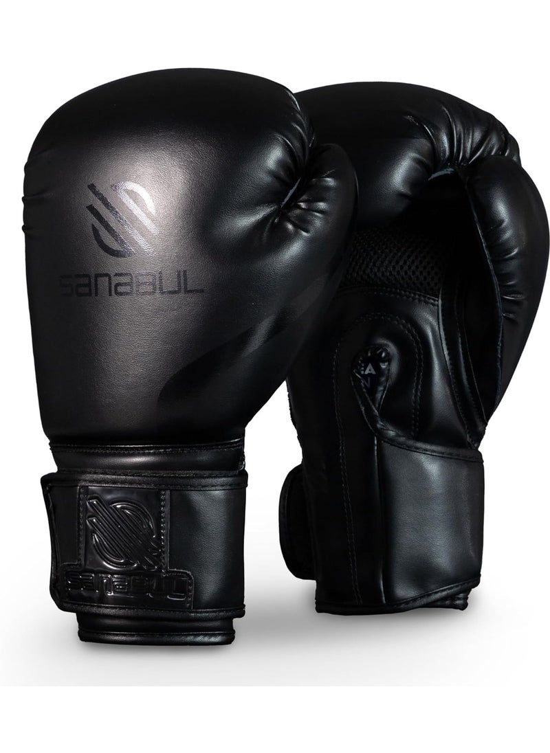 Sanabul  Pair of Essential Gel Boxing & Kickboxing Gloves – Pro-Level Sparring & Training Gloves for MMA, Muay Thai & Heavy Bag Work – Shock-Absorbing Gel Padding – Men & Women  - Image 1