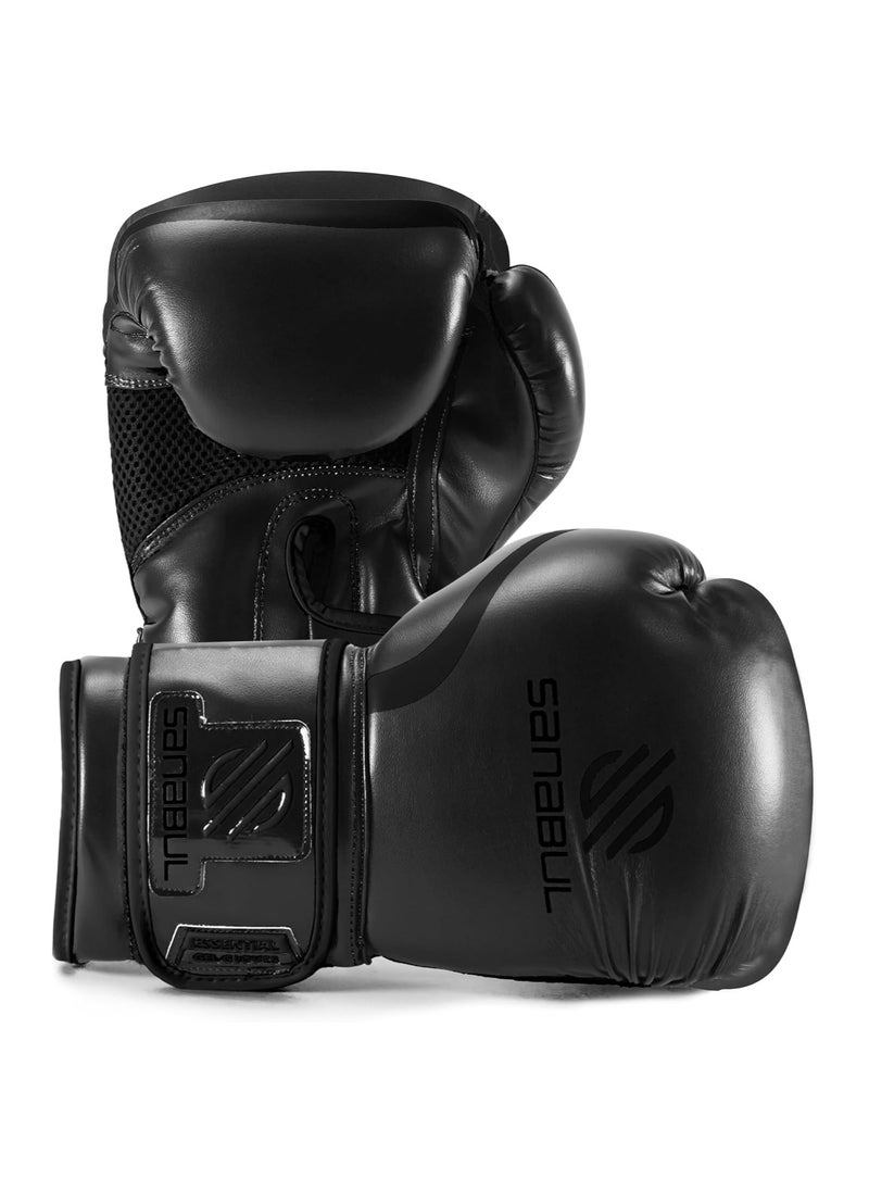 Sanabul  Pair of Essential Gel Boxing & Kickboxing Gloves – Pro-Level Sparring & Training Gloves for MMA, Muay Thai & Heavy Bag Work – Shock-Absorbing Gel Padding – Men & Women  - Image 2