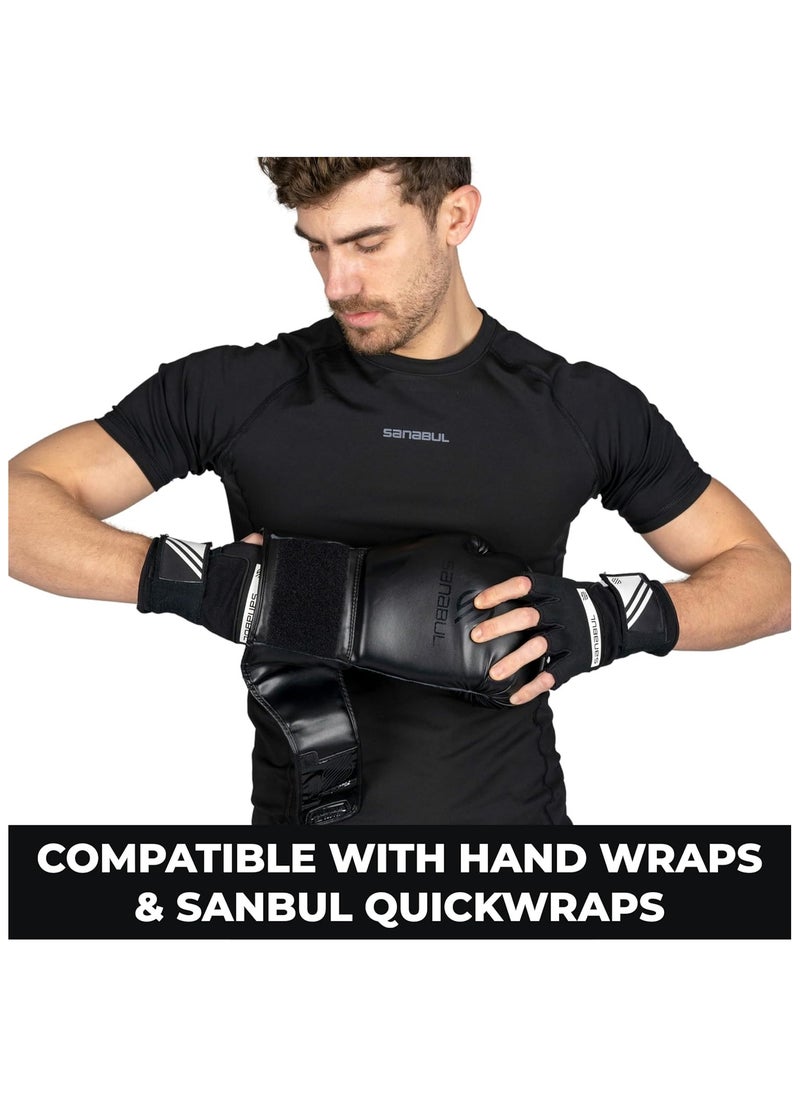 Sanabul  Pair of Essential Gel Boxing & Kickboxing Gloves – Pro-Level Sparring & Training Gloves for MMA, Muay Thai & Heavy Bag Work – Shock-Absorbing Gel Padding – Men & Women  - Image 5