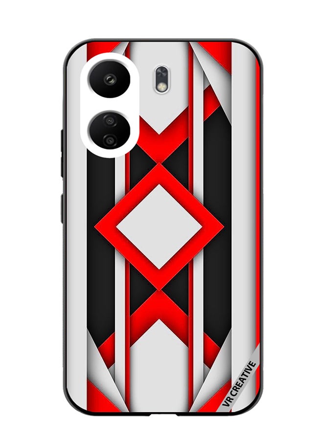 VR CREATIVE Protective Case Cover For Xiaomi Redmi 13C Abstract Design Multicolour - Image 1