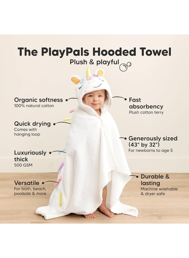 KeaBabies Organic Baby Towel with Hood for Girls, Boys - Image 3
