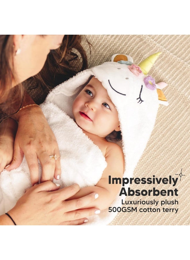 KeaBabies Organic Baby Towel with Hood for Girls, Boys - Image 5