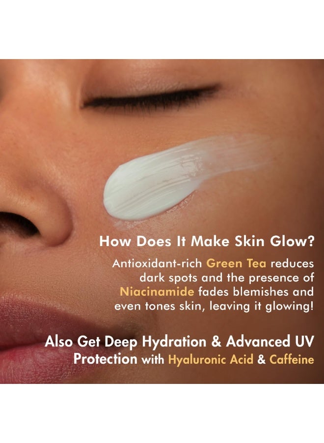 إم كافيين واقي من الشمس من حمض النياسيناميد وحمض الهيالورونيك SPF 50++ للبشرة الدهنية | واقي من الشمس للنساء والرجال | يمنع الاسمرار والأشعة فوق البنفسجية - 50 مل - Image 5