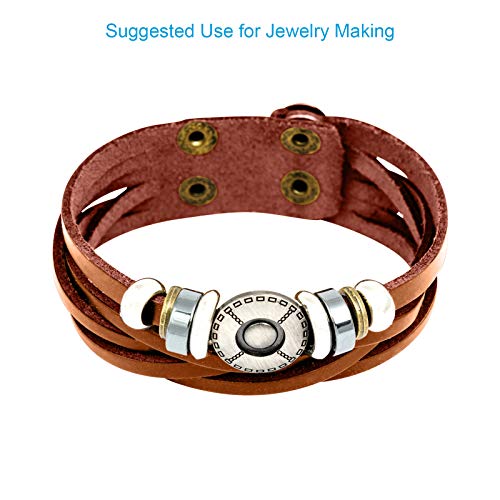 TeeLiy 3mm Flat Genuine Leather Cord, Strip Cord Braiding String Tan for Jewelry Making, Leather Shoe Lace, Arts & Crafts (Tan_3MM_5Yards) - Image 2