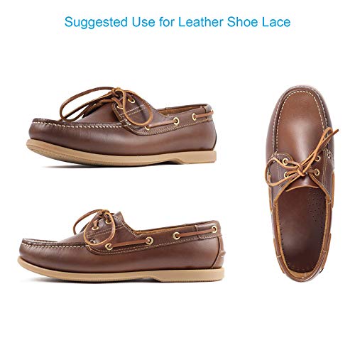 TeeLiy 3mm Flat Genuine Leather Cord, Strip Cord Braiding String Tan for Jewelry Making, Leather Shoe Lace, Arts & Crafts (Tan_3MM_5Yards) - Image 3