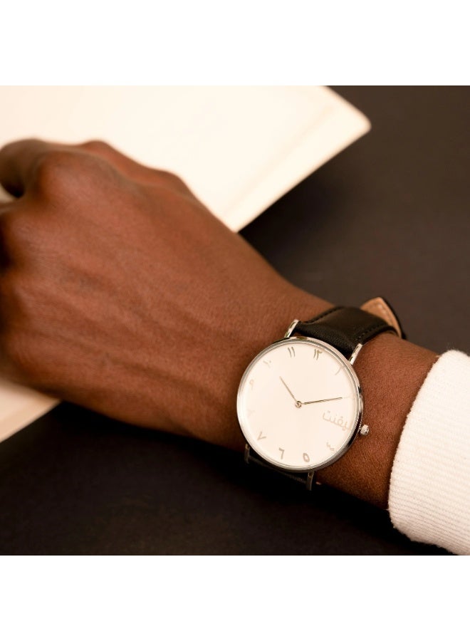 LIGANT Luxury Men's Watch with Black Leather Strap - Elegant and Modern Design - Classic Wristwatch for Business & Formal Wear - Image 4