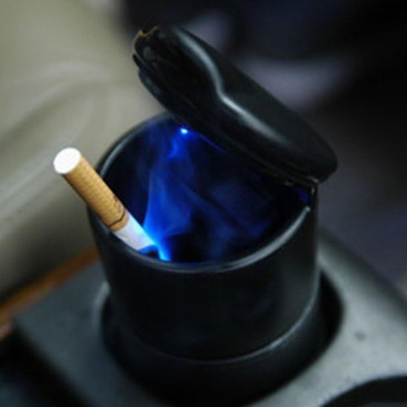 TRIXES Portable Car Ash Tray with LED Light - Mini Trash Bin and Storage Box - Image 3