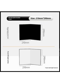 Generic A4 Foldable Photography Reflector Backdrop A4 black triangle cardboard 205*285,mm 