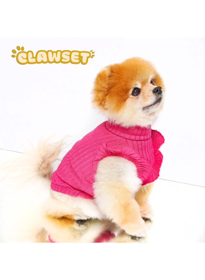 CLAWSET ANELLE ROSE PINK COLOR DOG CLOTHES DOG SHIRT DOG APPAREL DOG FASHION PET APPAREL FASHIONALE CLOTHES FASHIONABLE OUTFIT - Image 1