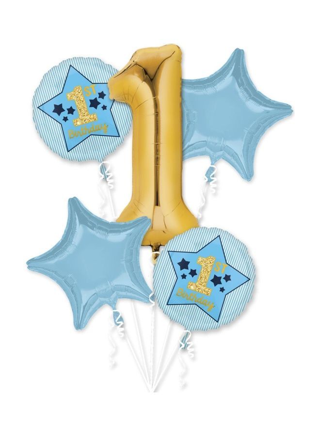 NIBEMINENT 1st Birthday Boy Balloon Bouquet