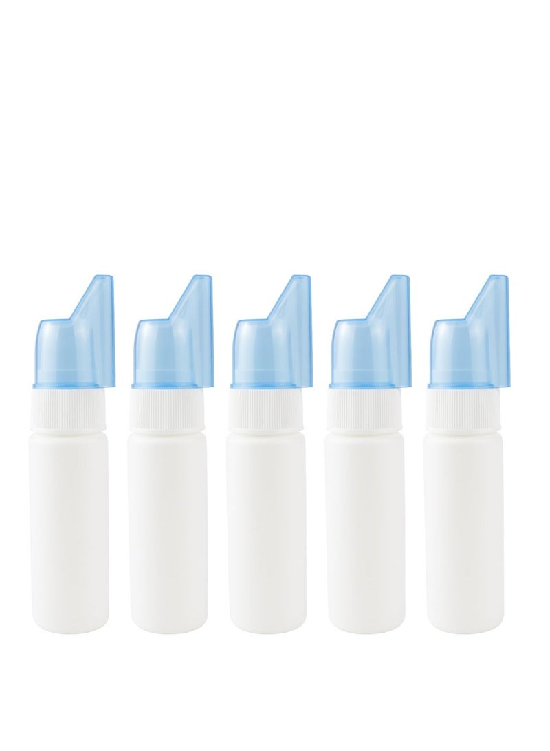 Excefore Nasal Spray Bottle, 5 Pcs Empty Saline Nasal Spray Bottle, Refillable Rhinitis Nasal Sprayer, Reusable Container, Portable Plastic Mist Nose Sprayer (70ML)  - Image 1