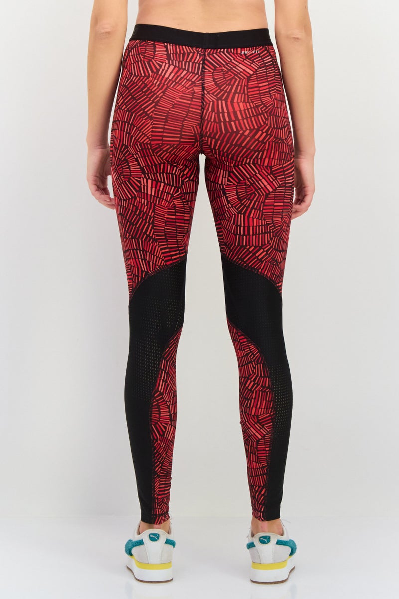 Nike Women Sportswear Fit Training Tights, Red - Image 3