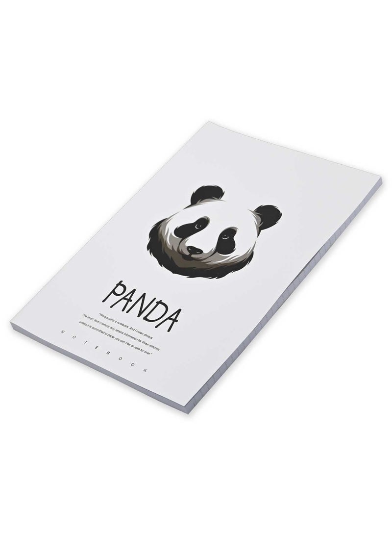 FIS 8 Pieces Soft Cover Notebook 96 Sheets A4 Panda Design - Image 3