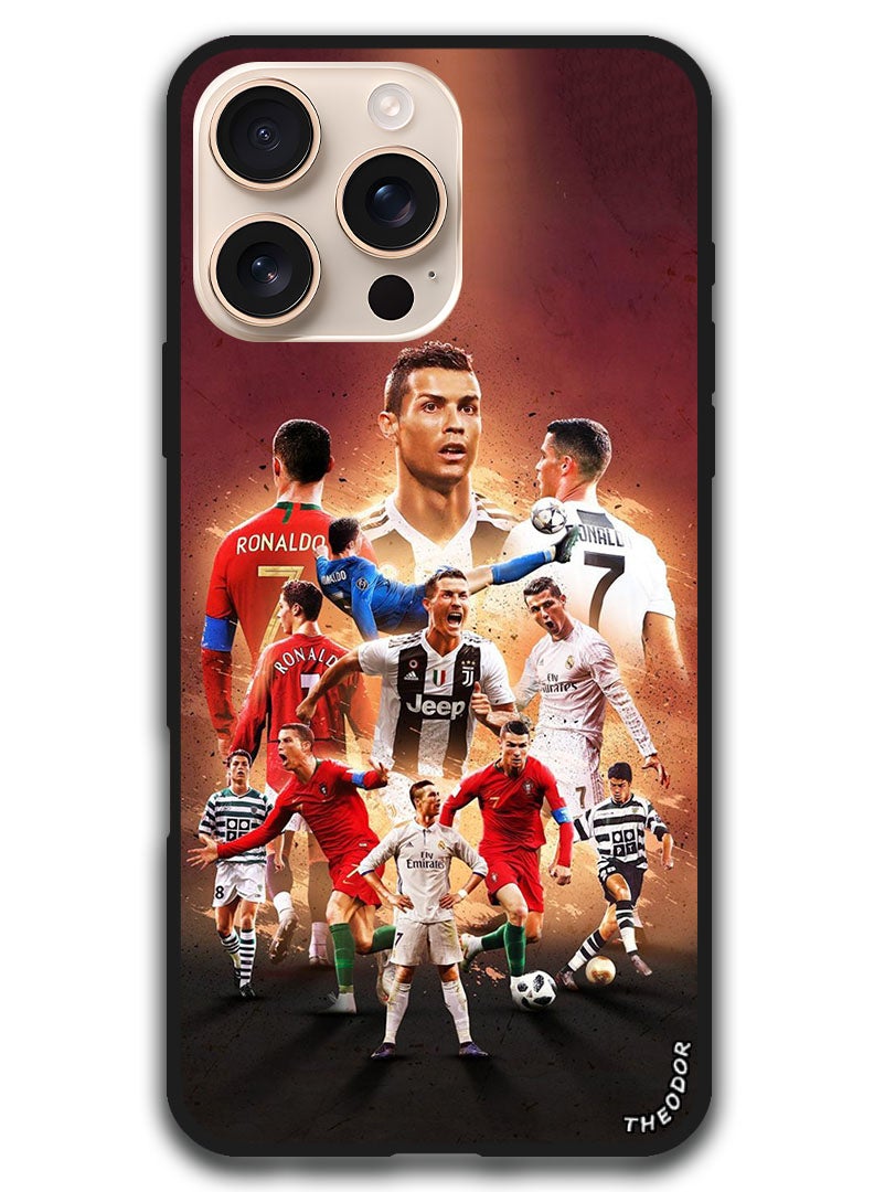 Theodor Protective Case Anti Scratch Shock Proof Bumper Cover For iPhone 16 Pro Max (6.9)-inch Ronaldo 6 - Image 1